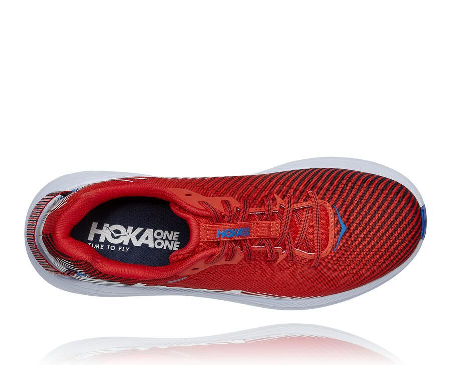 Zapatillas Running Hoka One One Hombre - Rincon 2 - Rojas/Blancas - SYX549610